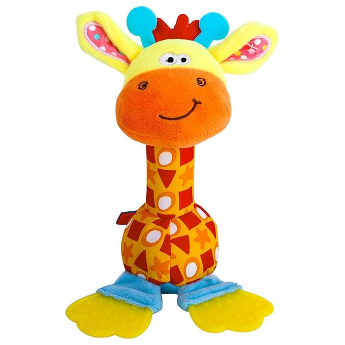 HUADADA Baby Soft Rattles Shaker, Infant Developmental Hand Grip Baby Toys, Baby Sensory Learning... | Amazon (US)