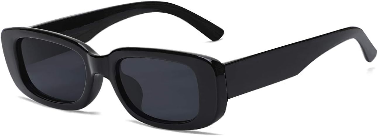 Tskestvy Retro Rectangle Sunglasses for Women Men Square 90s Y2K Trendy Cool Glasses Fashion Aest... | Amazon (US)