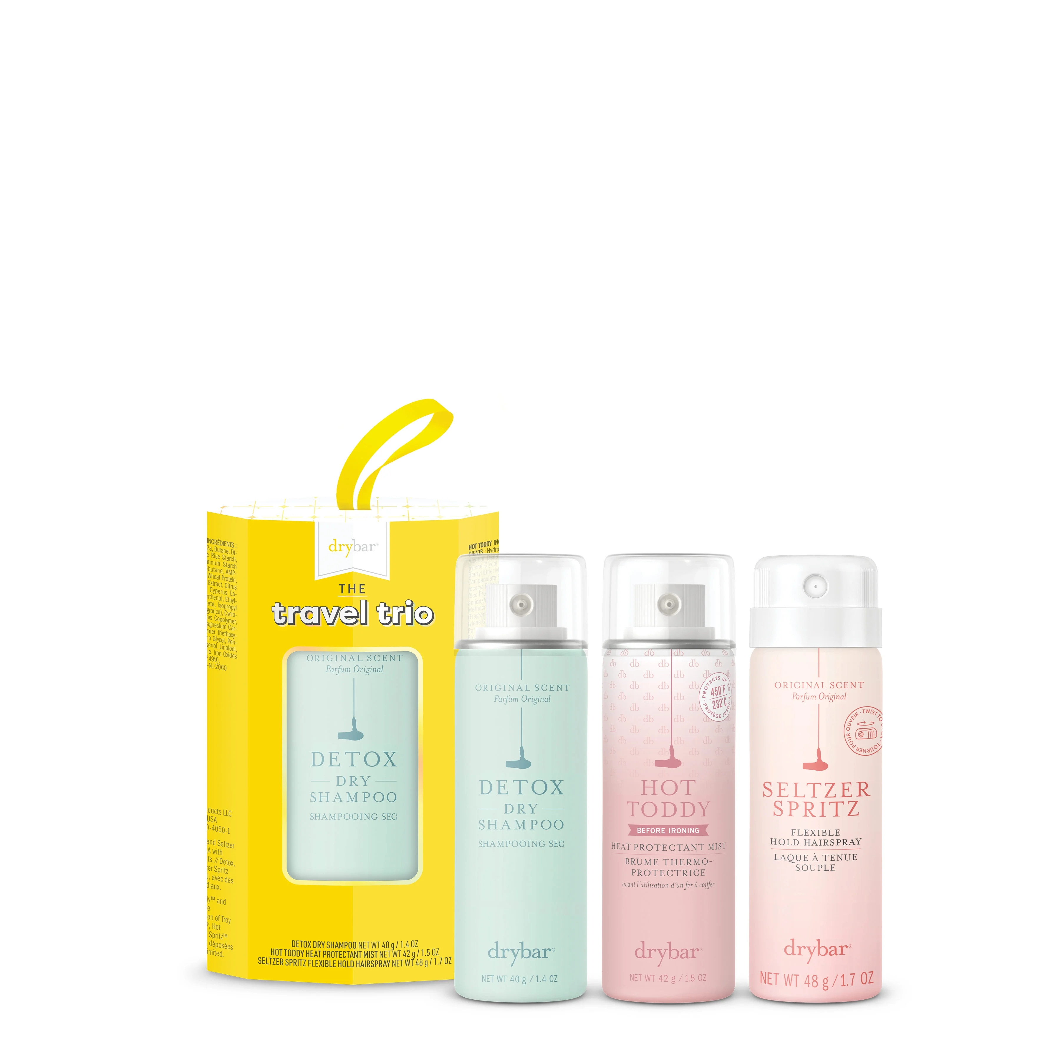Drybar The Travel Trio Kit, Hair Spray Hair Care Holiday Gift Set | Walmart (US)