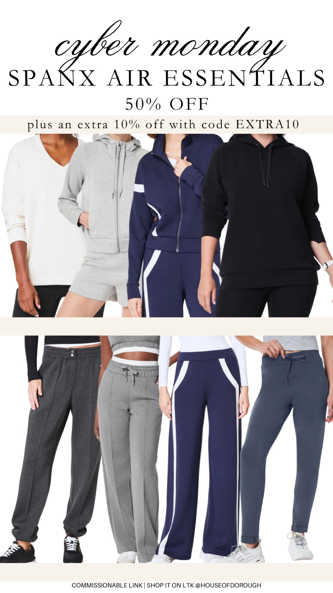 Cyber Monday - Spanx Air Essentials 50% plus an extra 10% off with code EXTRA10 !! I absolutely love their long crew, long tunic, and long hoodie for leggings! The joggers are soooo comfy! Size up to the 3x in all pants but the tops run true to size, I wear a 2X! 


plus size fashion, plus size outfit inspo, spanx finds, cyber monday, cyber monday sales, activewear, everyday outfit inspo, casual outfit inspoo

#LTKPlusSize #LTKSaleAlert #LTKCyberWeek