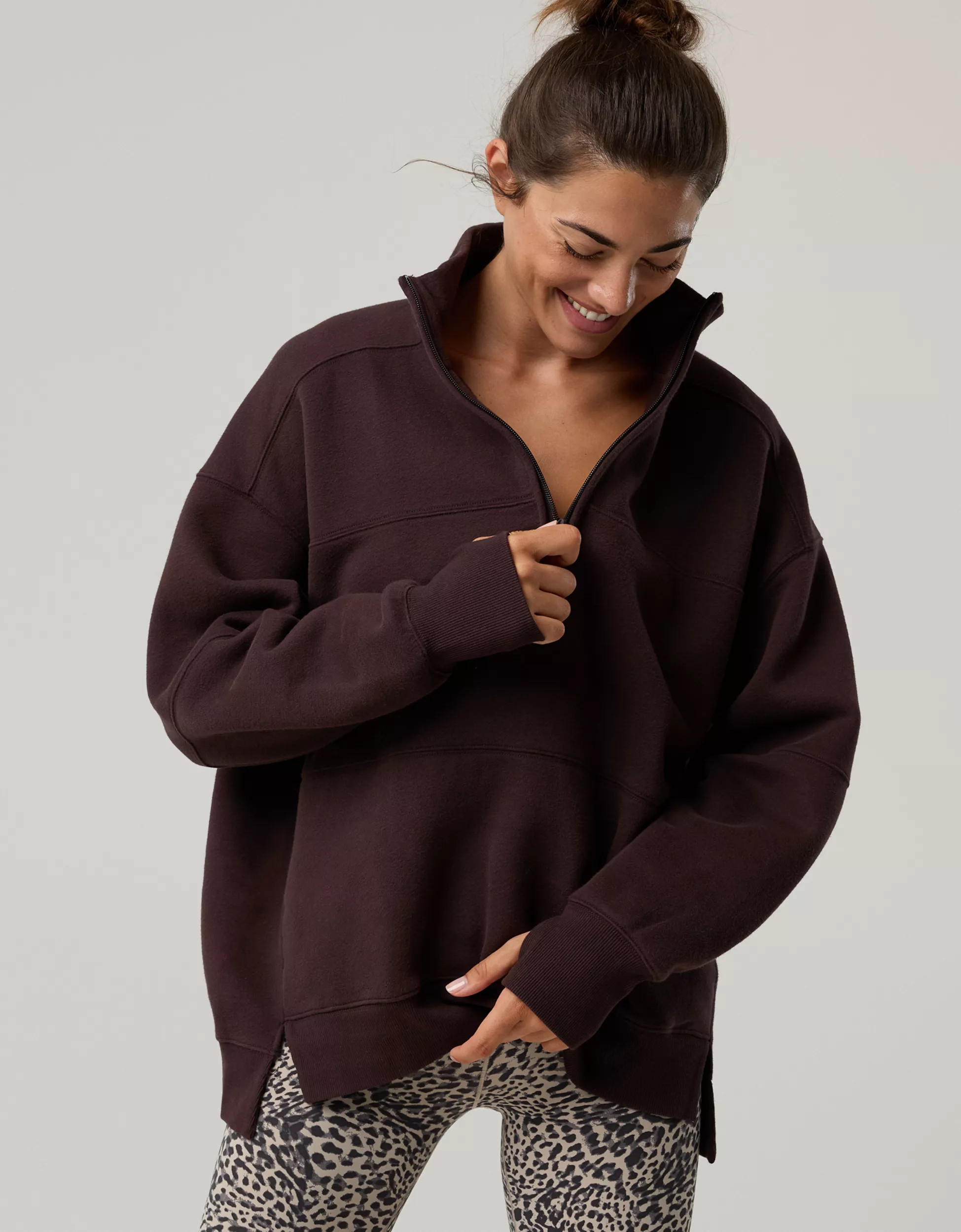 OFFLINE By Aerie Cloud Fleece Quarter Zip Sweatshirt | Aerie