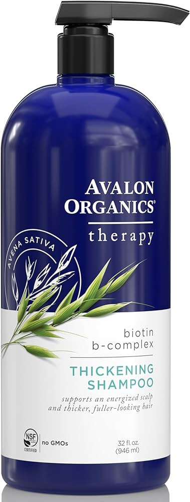 Avalon Organics Therapy Biotin B-Complex Thickening Shampoo, For an Energized Scalp and Thicker, ... | Amazon (US)