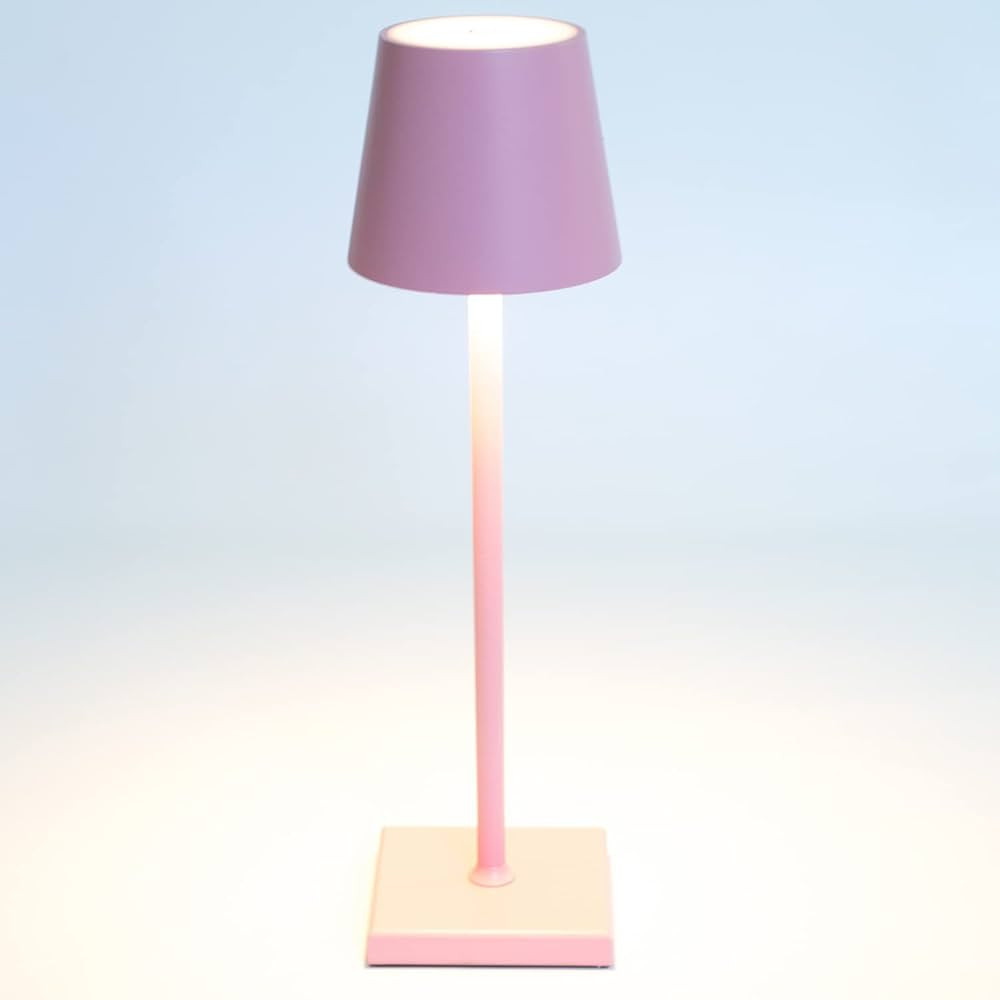 La Luz 13 inch Cordless Table Lamps 5200 mAh Battery Operated Lamp, USB-C Port Rechargeable Lamp ... | Amazon (US)