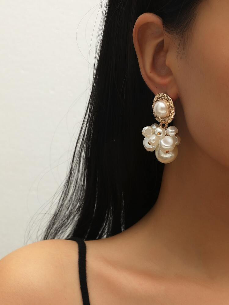 Faux Pearl Drop Earrings | SHEIN