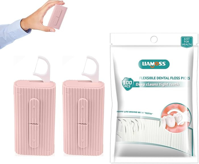 Dental Floss Picks 2 Case-120 Count Superfine Toothpicks Sticks Flossers-Adults Probtable Dental ... | Amazon (US)