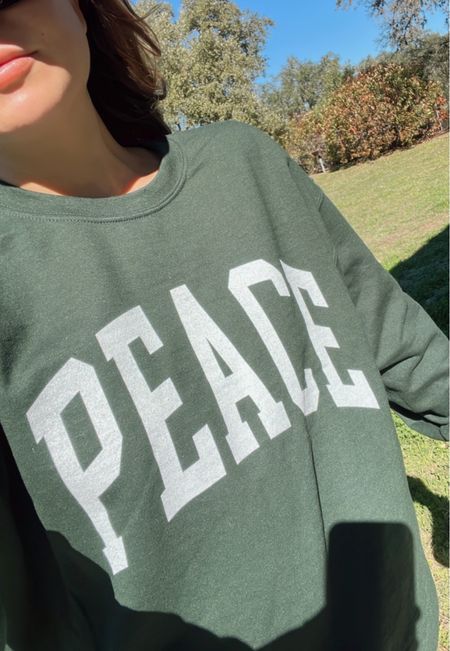 PEACE PULLOVER SWEATSHIRT