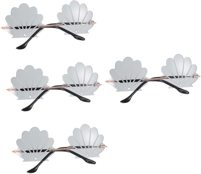 4pcs Pet Glasses Cat Sunglasses Small Dogs Costume Decor Spoof Dog Glasses Seashell Shape Glasses... | Amazon (US)