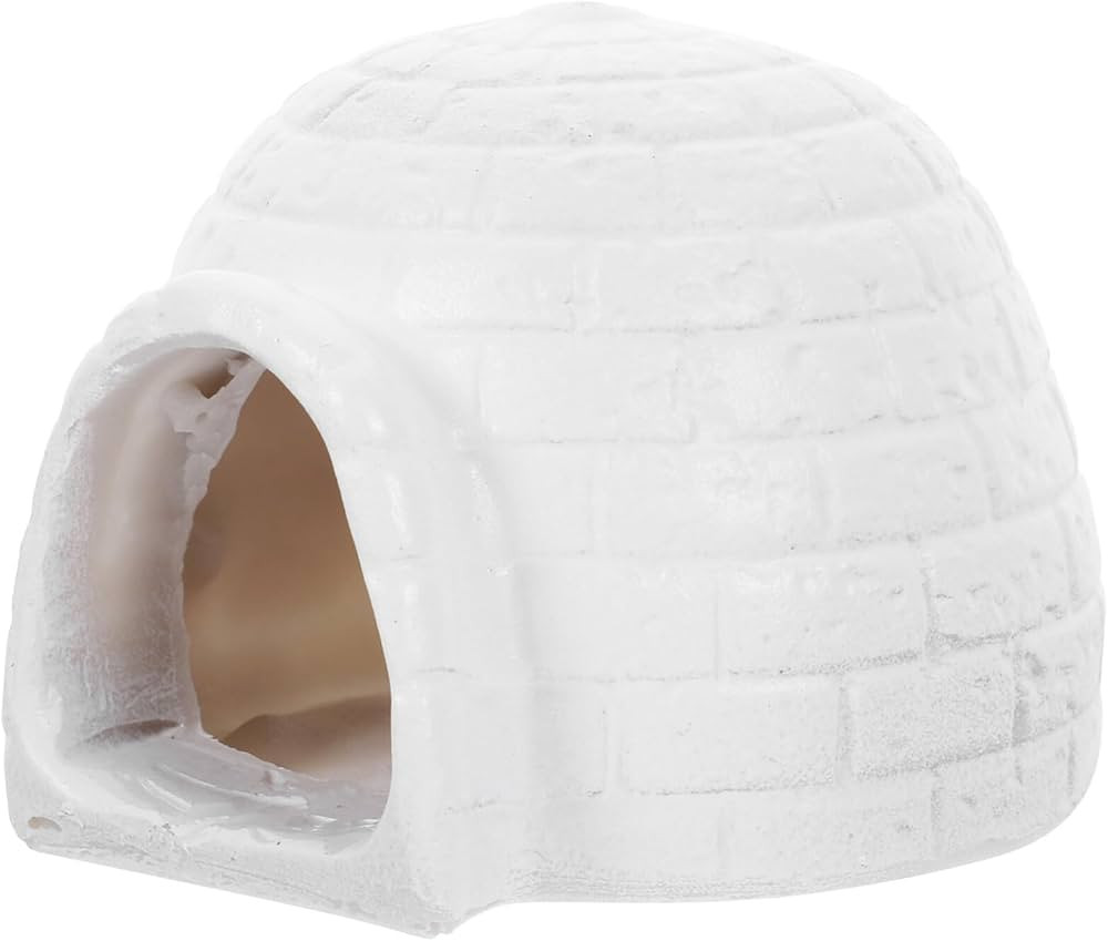 Igloo Aquarium Decorations Mini Igloo Figurine Simulated Ice House Model Fish Tank Hideout House ... | Amazon (US)