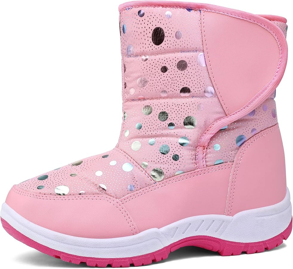 K KomForme Boys & Girls Snow Boots Warm Anti-Slip Outdoor Winter Shoes (Toddler/Little Kid/Big Ki... | Amazon (US)