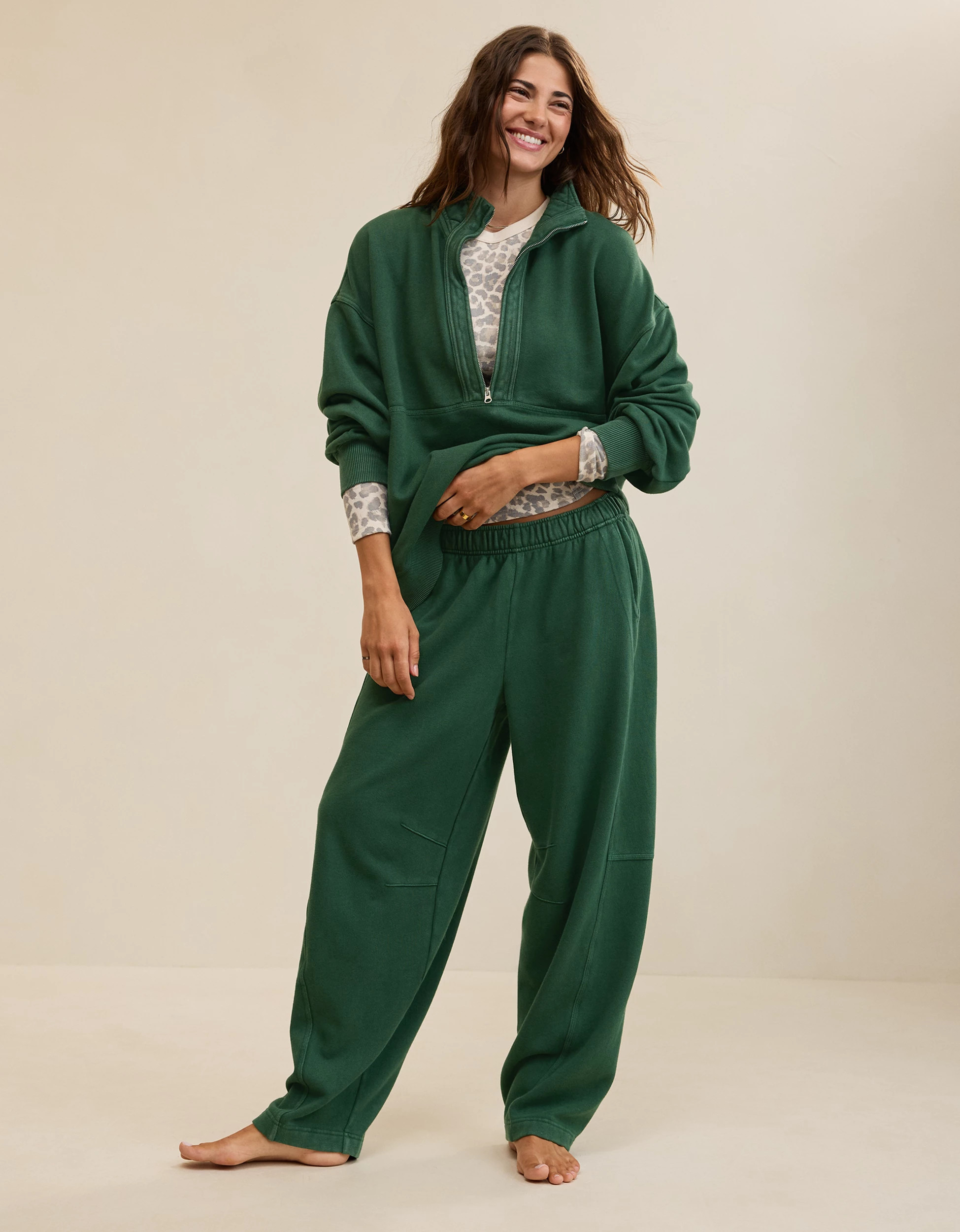 Aerie Oh Zip! Barrel Pant | Aerie