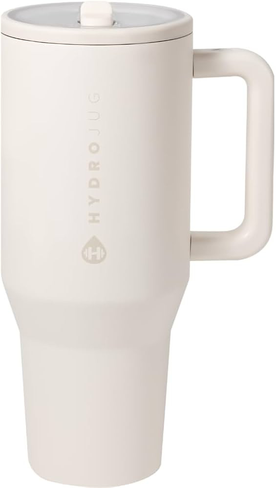 HydroJug Traveler - 40 oz Water Bottle with Handle & Flip Straw - Fits in Cup Holder, Leak Resist... | Amazon (US)