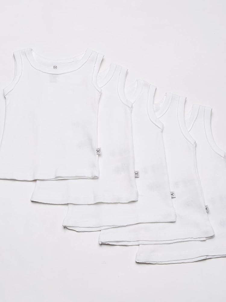 HonestBaby Sleeveless Muscle T-shirts 100% Organic Cotton for Infant Baby and Toddler Boys, Girls | Amazon (US)