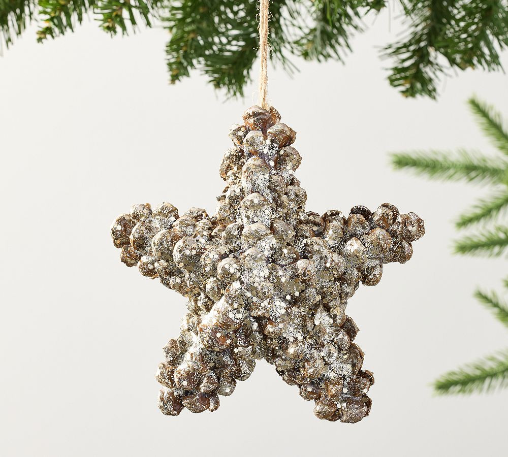 Pinecone Star Ornament | Pottery Barn (US)