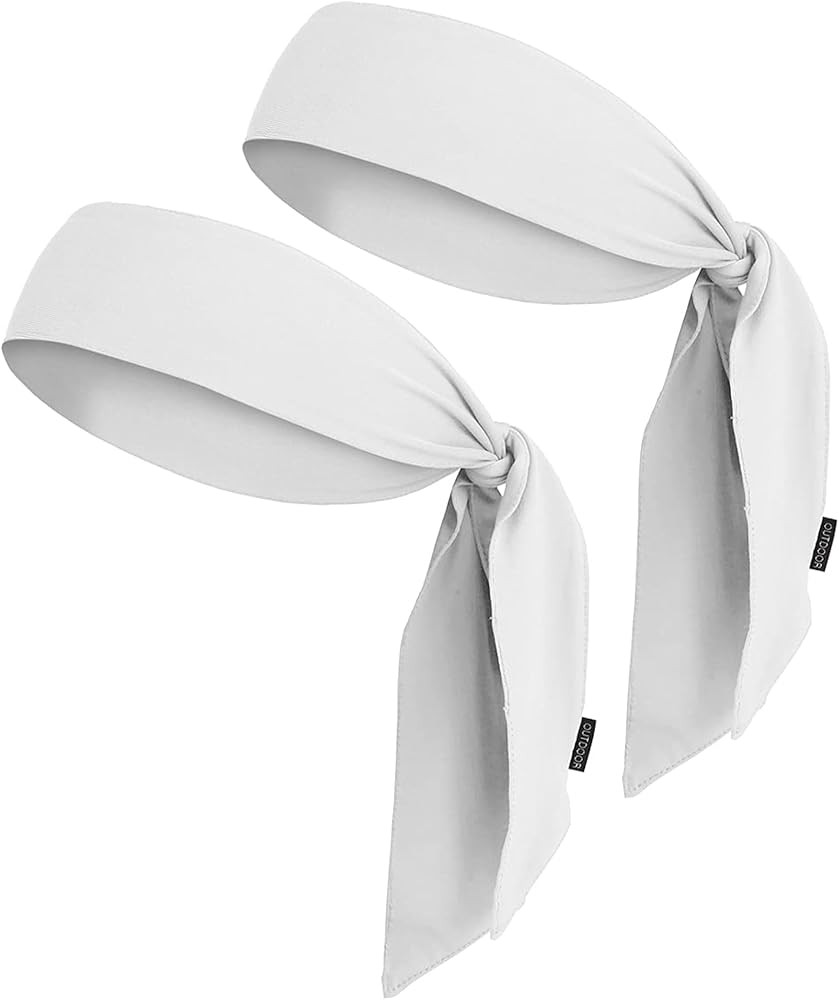 OutdoorEssentials Tie Headband - Sweat-Wicking Running Headband - Hair Control Head Tie - Ninja C... | Amazon (US)