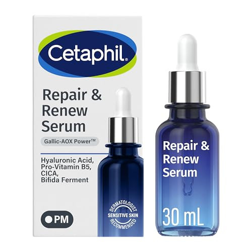 Cetaphil Repair & Renew Night Face Serum, Sensitive Skin, Vitamin E, 1oz | Amazon (US)