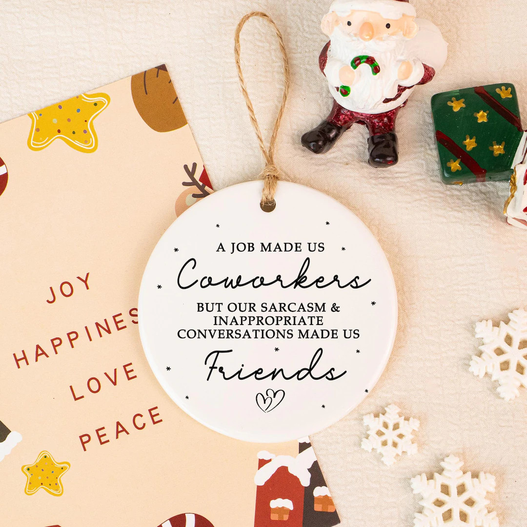 Personalized Coworker Ornament, Custom Christmas Ornament for Coworker Best Friend,a Job Made Us ... | Etsy (US)