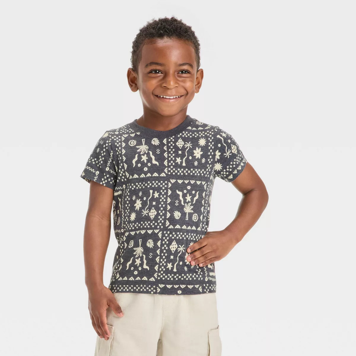 Toddler Boys' Short Sleeve Shark T-Shirt - Cat & Jack™ Blue 3T | Target