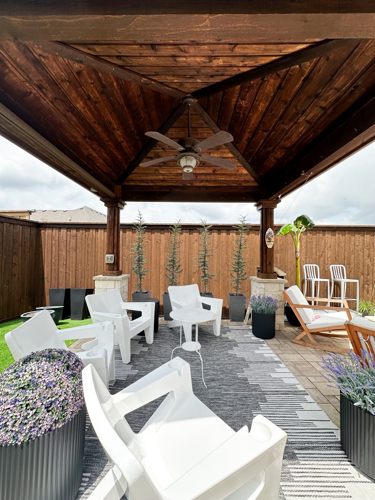 Patio furniture. Covered patio. Pergola. Outdoor furniture. Planters. Side table. Cooler. Outdoor cooler. Outdoor rug  

#LTKfindsunder100 #LTKSeasonal #LTKhome