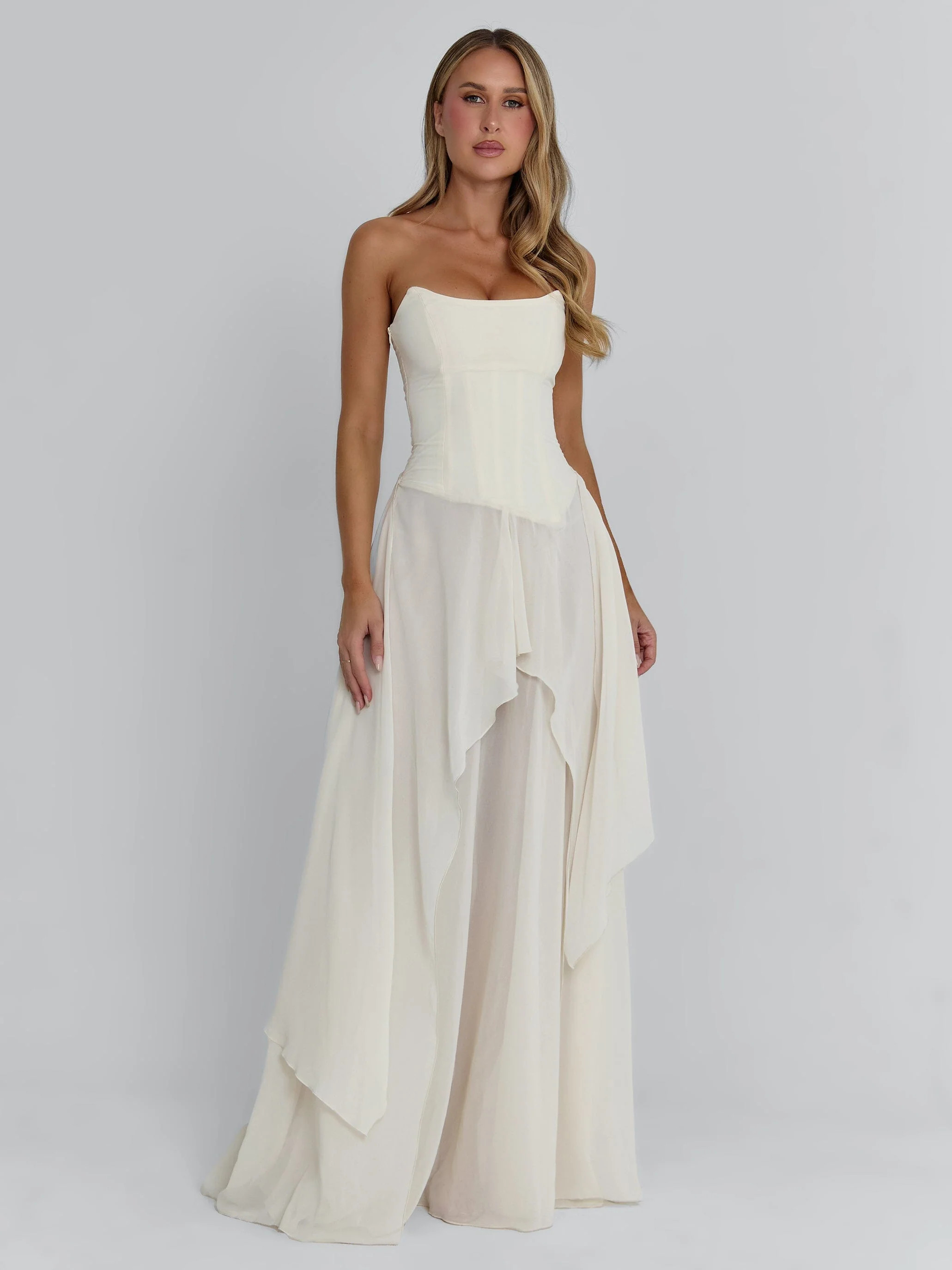 EISLEY MAXI DRESS IVORY | Outcast (US & UK)