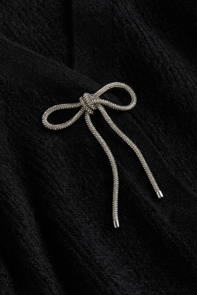 Rhinestone-bow Cardigan | H&M (US + CA)