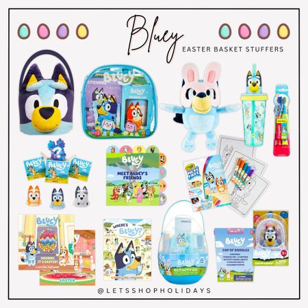 Bluey Easter basket stuffers, blue easter, easter basket for boys, easter basket for girls, bluey and bingo, walmart easter 

#LTKparties #LTKSeasonal #LTKkids