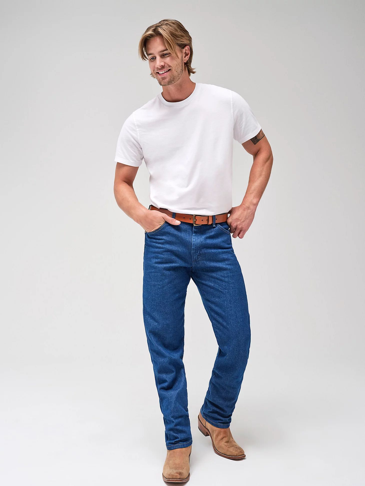 Wrangler® Cowboy Cut® Original Fit Jean in Prewashed Indigo | Wrangler