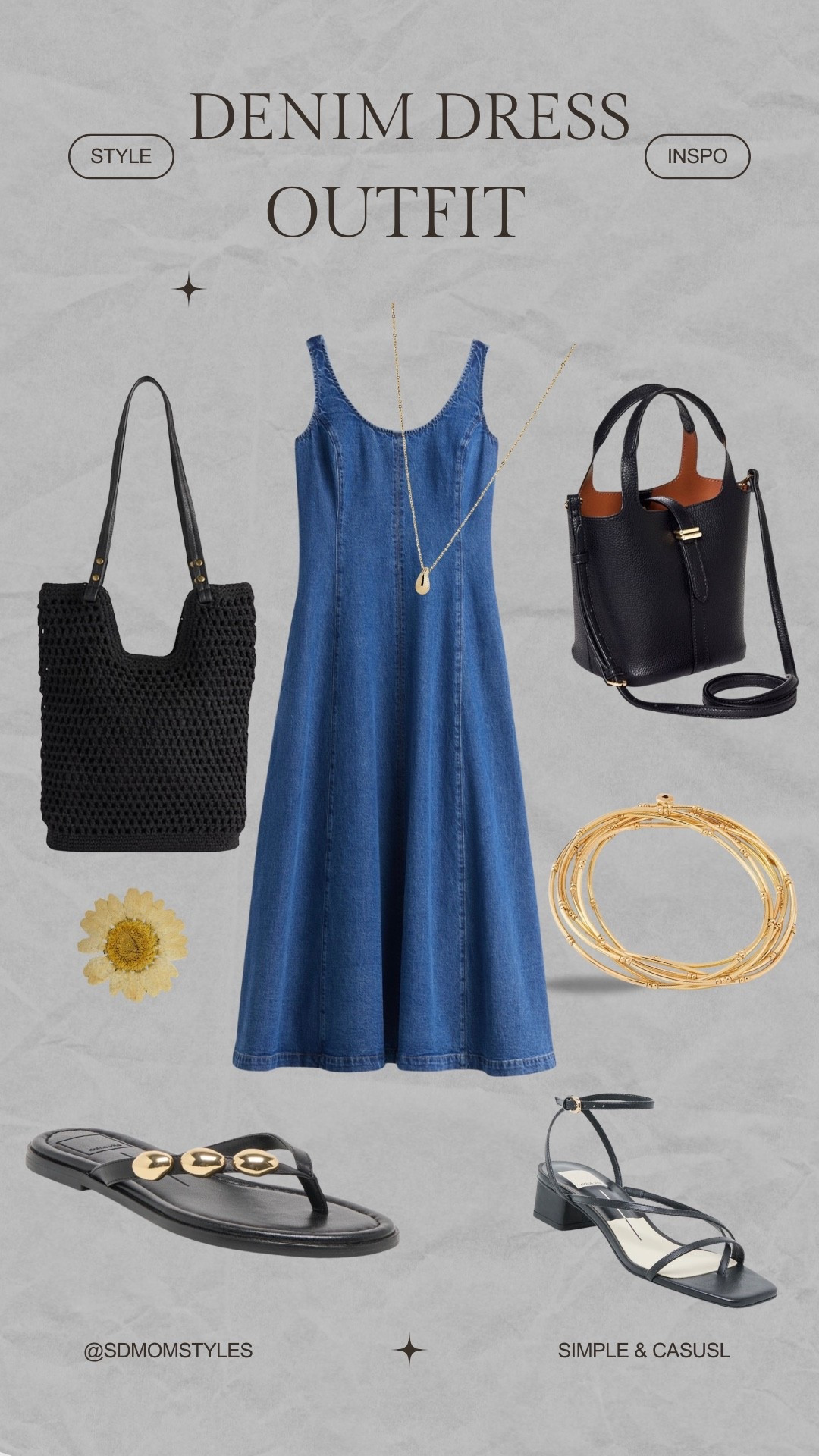 An easy way to style a denim dress 

Keep casual or dress up
A bit more. Change shoes & bag 

Dress @gapstyle 
Easter dress. Easter outfit
Vacation outfit idea 

#LTKTravel #LTKOver40 #LTKSeasonal