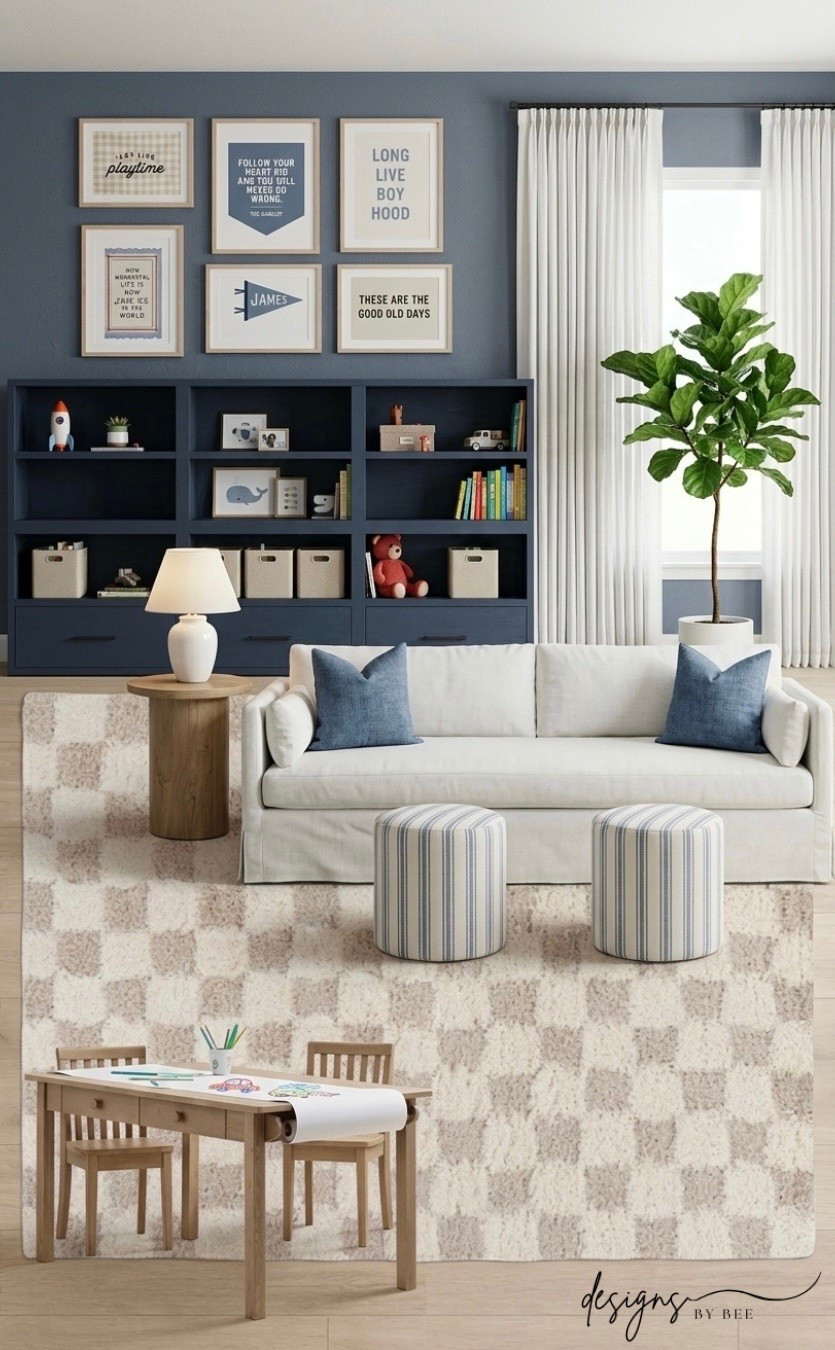 Playroom, playroom decor, playroom storage, playroom rug, playroom couch, kids room, kids room ideas, playroom organization 

 #LTKFamily