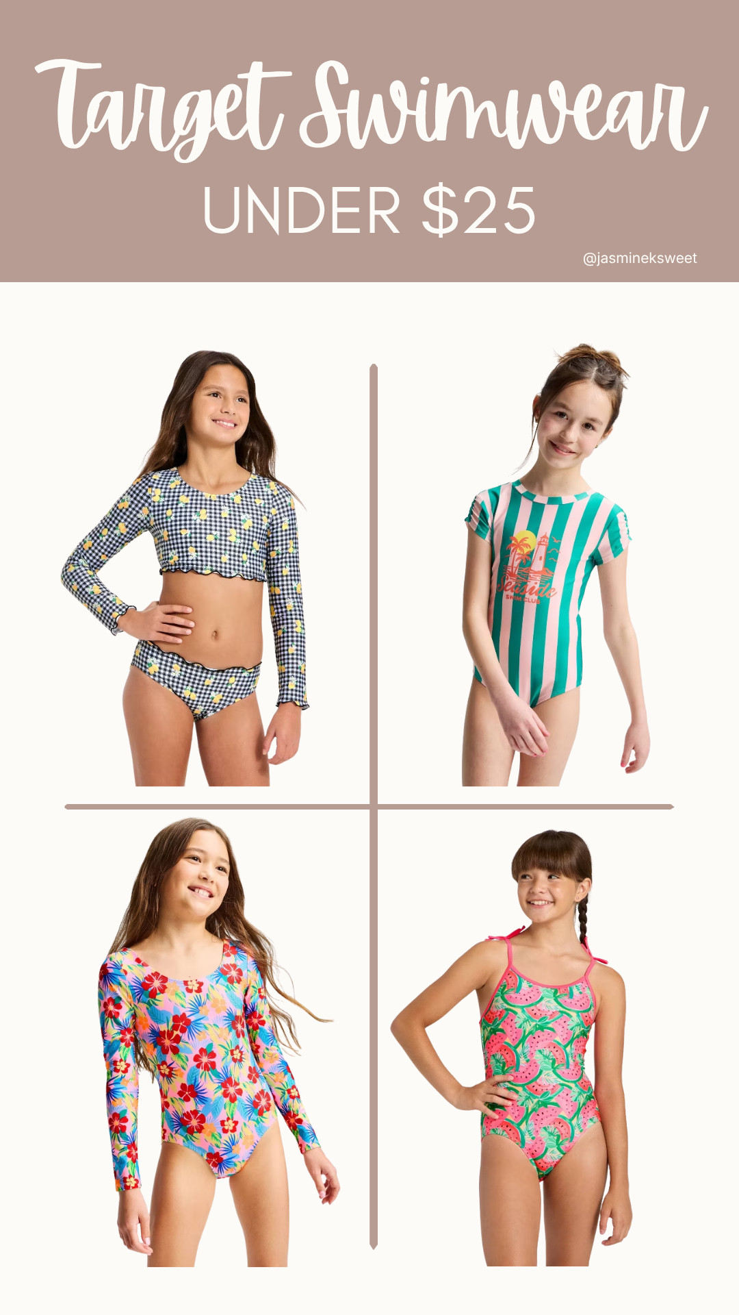 These fun, printed swimsuits from Target are all under $25 and perfect for summer.
#LTKswim #LTKkids #LTKfindsunder50 

 #LTKSwim #LTKBaby #LTKKids