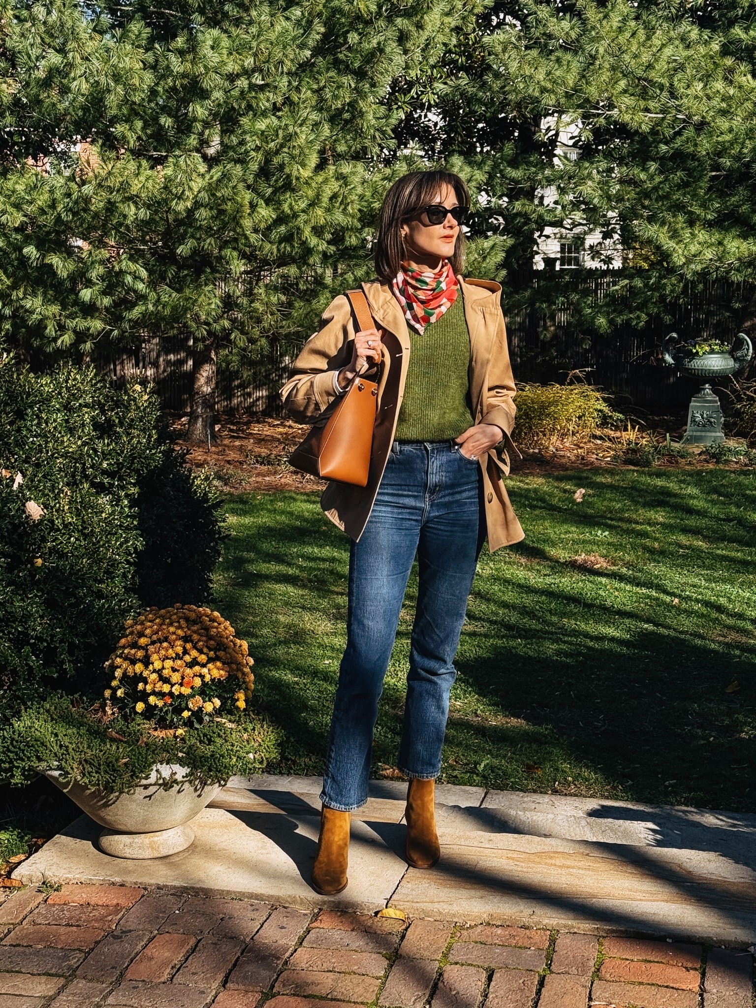 A festive fall casual look with my favorite coat and cozy sweater! 

#LTKOver40 #LTKSeasonal