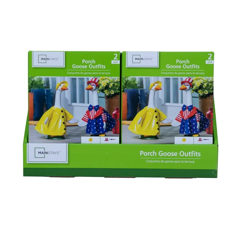 Mainstays Spring Rain Coat & Patriotic Porch Goose Outfit, Set of 2 | Walmart (US)