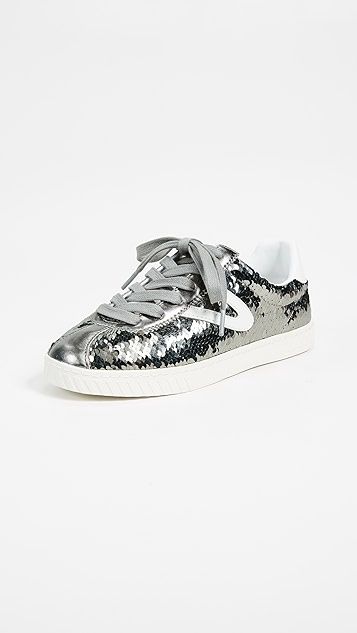 Camden Metallic Lace Up Sneakers | Shopbop