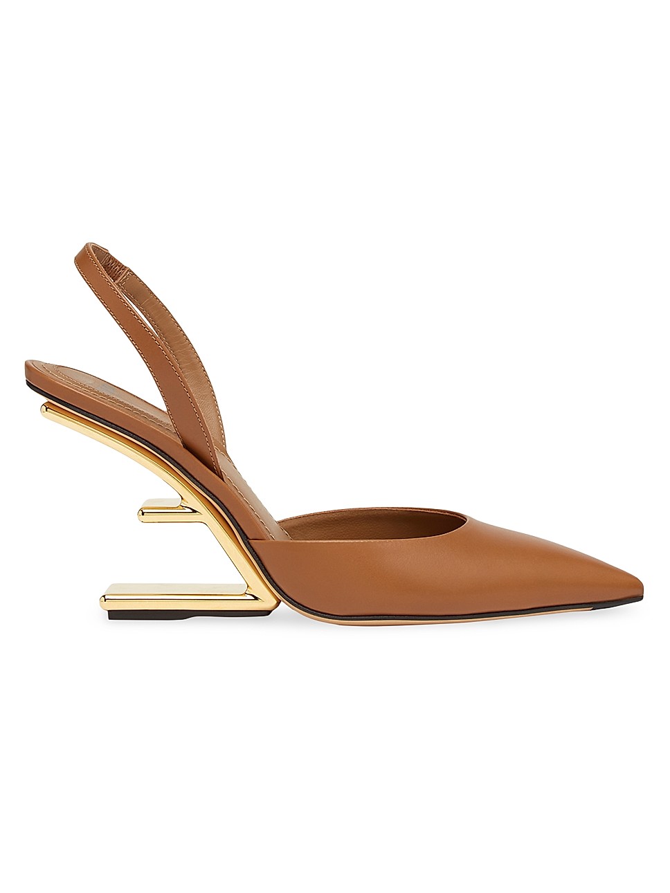 Fendi First Leather Slingback Pumps | Saks Fifth Avenue