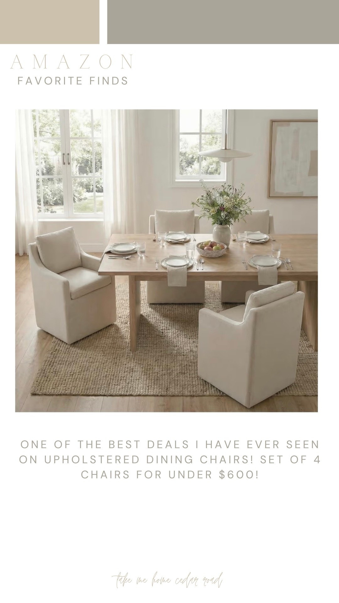 Last chance to get these upholstered dining chairs on major sale! Best price I’ve seen on this style of chair. 


#LTKHome #LTKSaleAlert