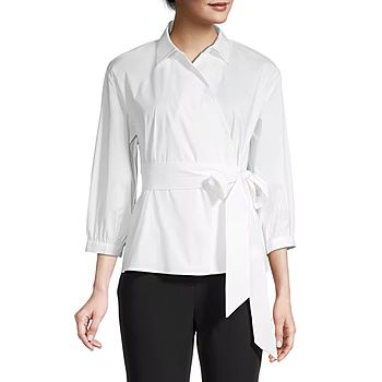 new!Liz Claiborne Womens Long Sleeve Blouse | JCPenney