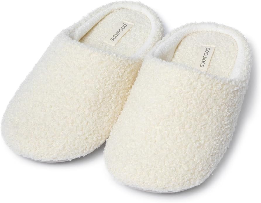 Slippers for Women, House Slippers for Women – Women's Fuzzy Bouclé Slippers, Soft Memory Foam... | Amazon (US)