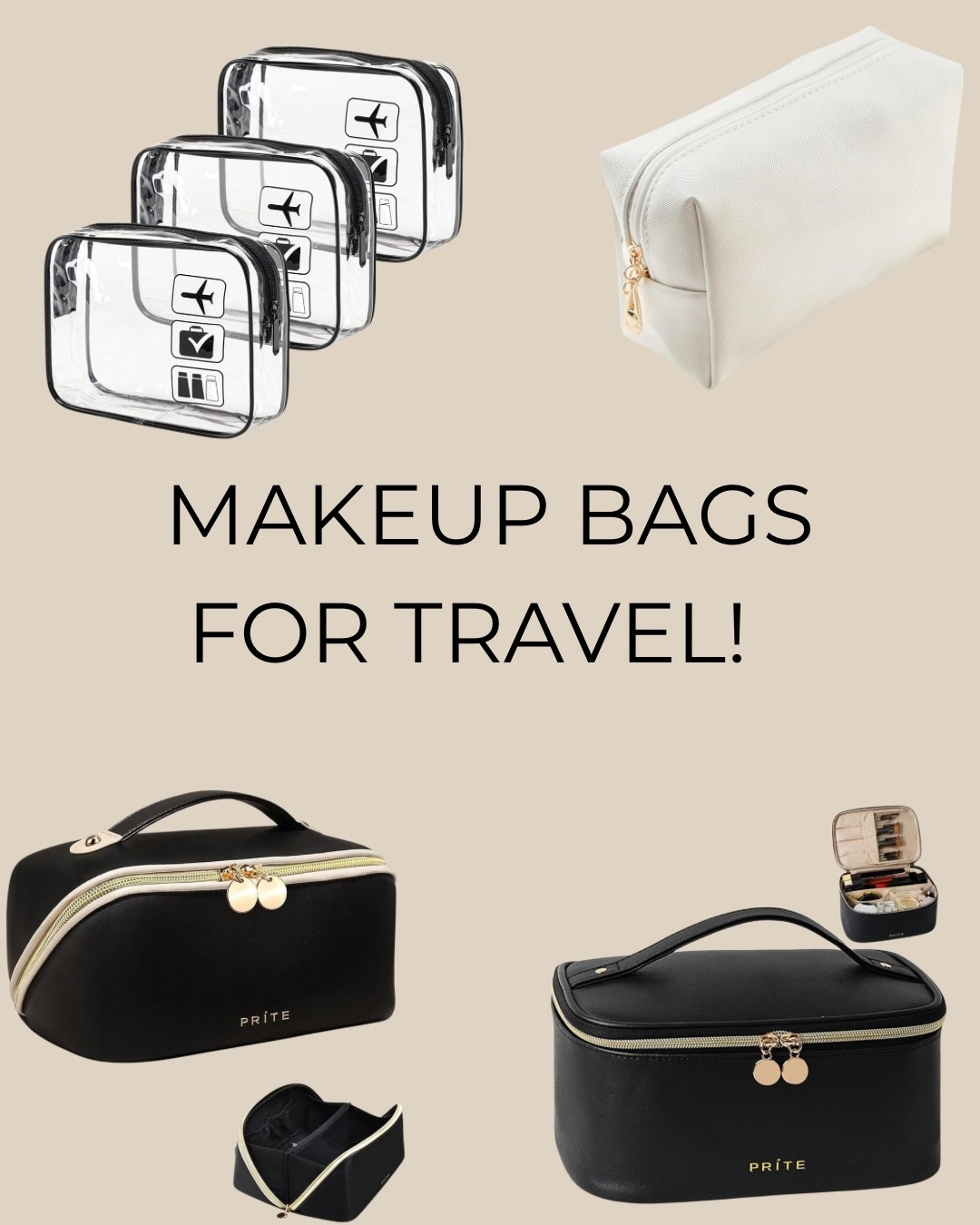 Travel Bags are definitely a must for travel! Whether is for your Euro summer or a simple Caribbean vacay here are my favorite travel bag. All of these are found on Amazon too! 

I recently came back from Barcelona and the clear travel bag was perfect for Europe strict liquid rule. I literally put all my skincare, liquid makeup and toiletries in this bag and had no issues. #eurosummer #travelbags #summertravel #makeupbags

#LTKFindsUnder50 #LTKTravel