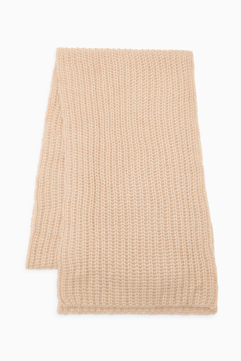 Lucie Alpaca Knit Scarf - Dune | Ulla Johnson