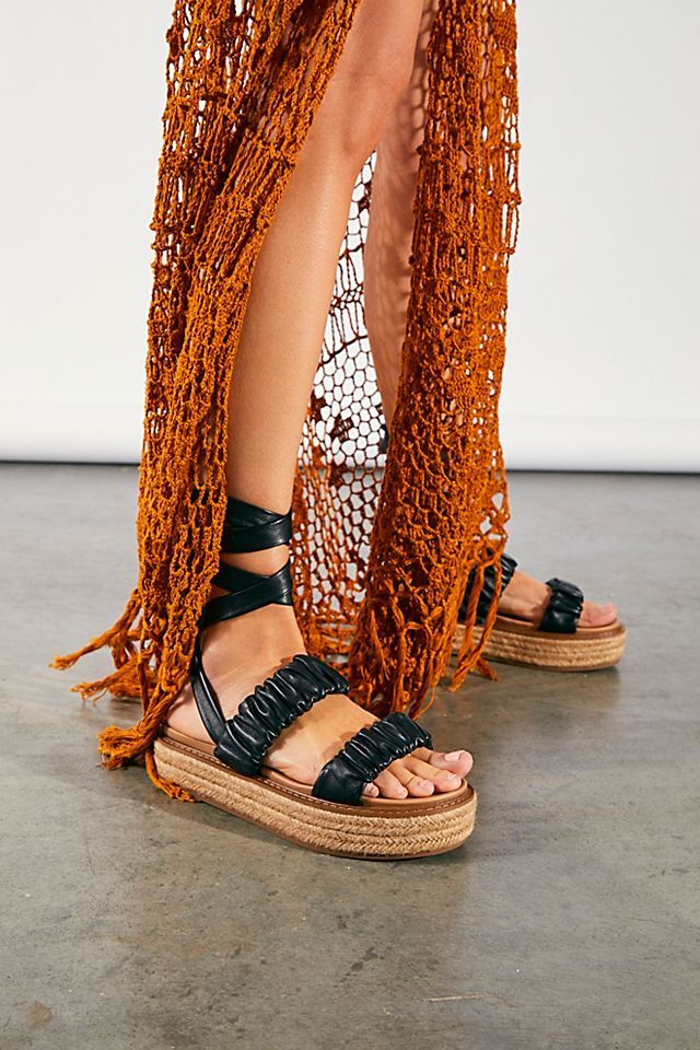 Nadia Ruched Wrap Sandals | Free People (Global - UK&FR Excluded)