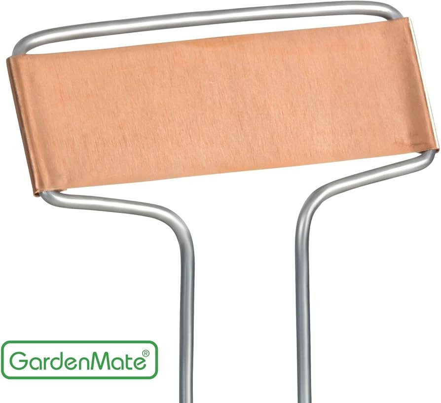 GardenMate 25-Pack Weatherproof Banner Copper Metal Plant Labels, Height 10.5", Label Area 2.5'' ... | Amazon (US)