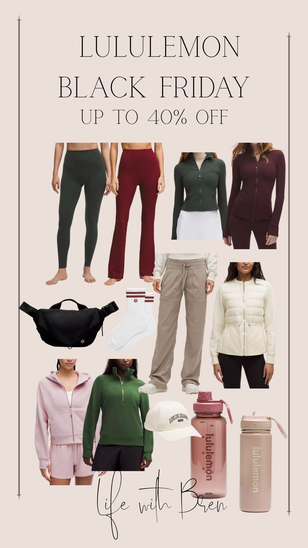 40% off Lululemon 

#LTKGiftGuide #LTKCyberWeek #LTKHoliday