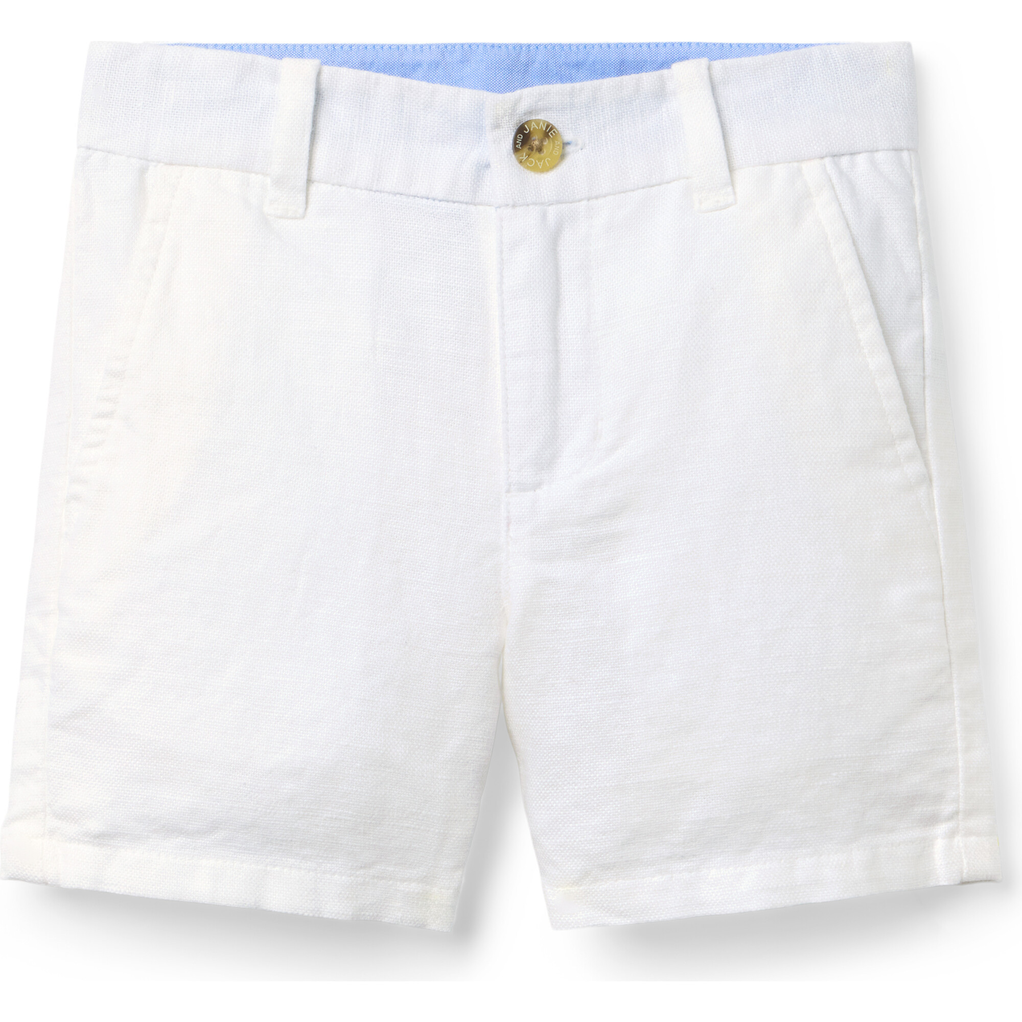 Linen-Cotton Short, White | Maisonette