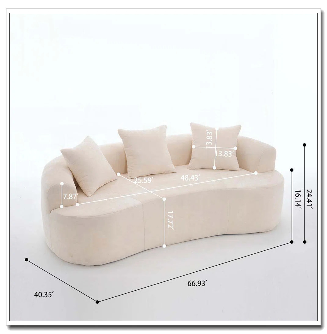 modern Crescent-shaped sofa | Wayfair North America