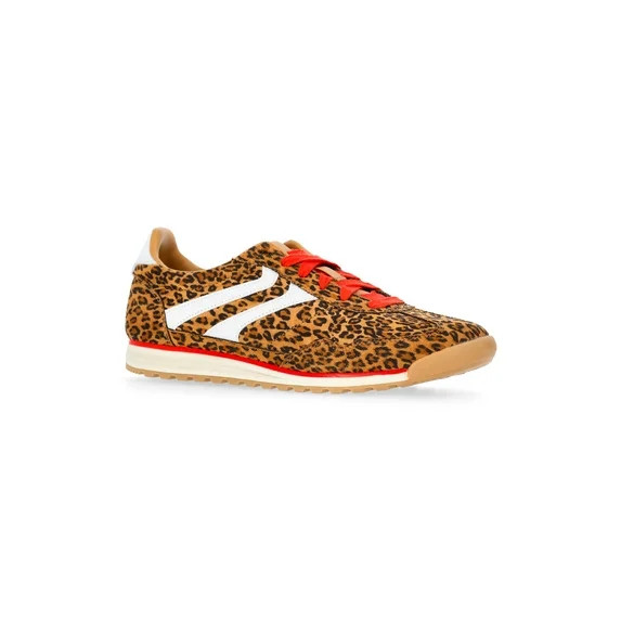 No Boundaries Retro Lace-Up Sneakers, Women's | Walmart (US)