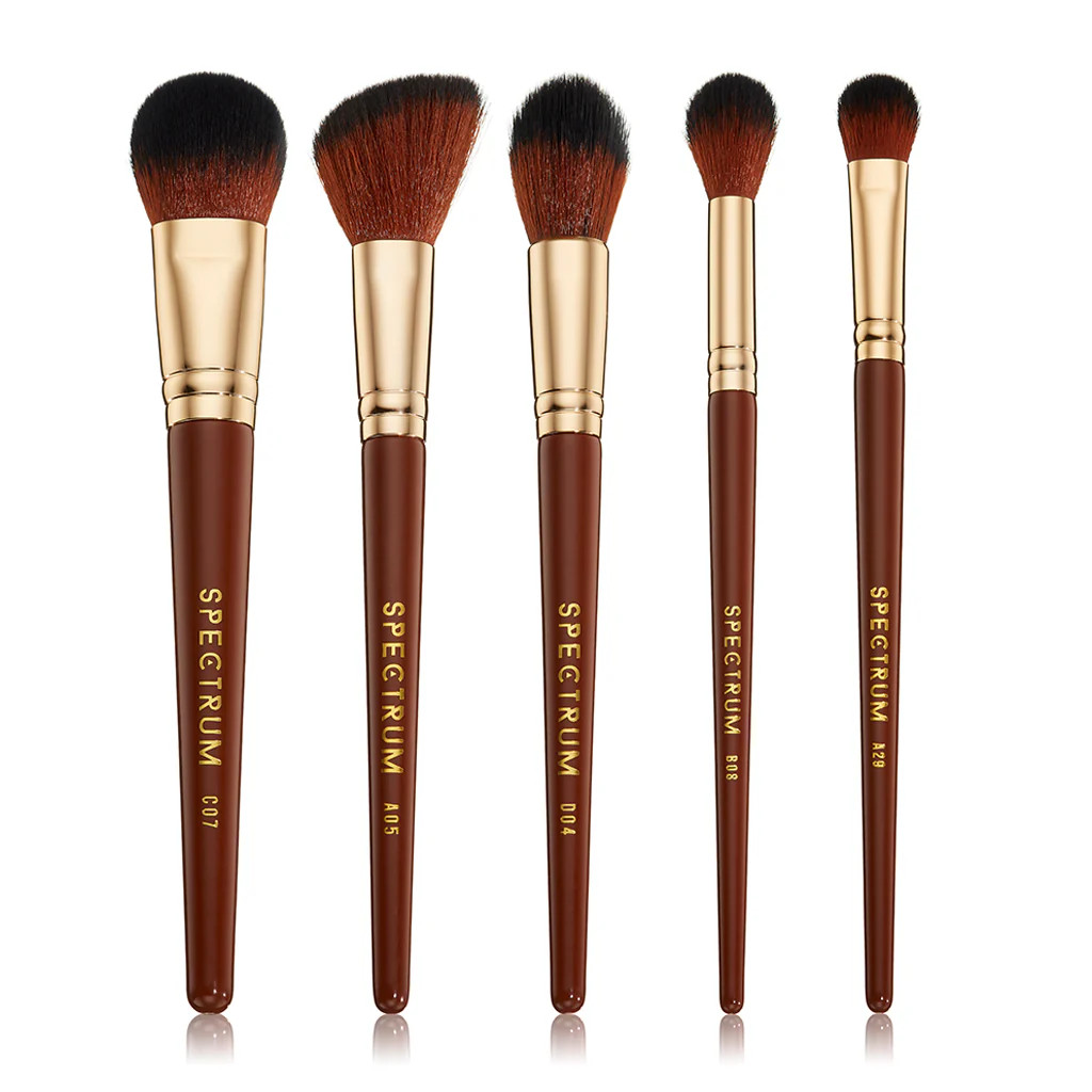 Pantherine 5 Piece Face Brush Set | Spectrum Collections | Spectrum Collections