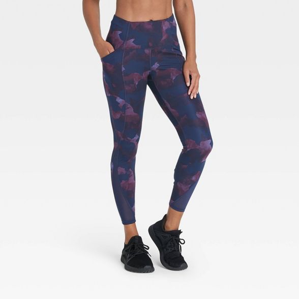 Women's Sculpted Linear High-Waisted 7/8 Leggings 25" - All in Motion™ | Target