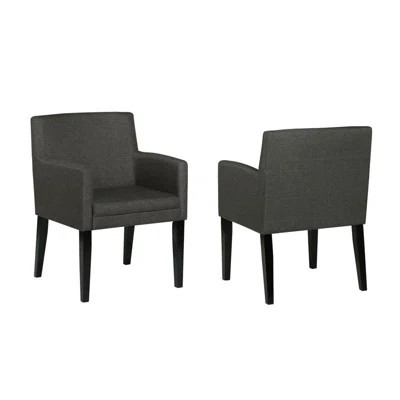 Set of 2 Upholstered Dining Arm Chairs | Wayfair North America
