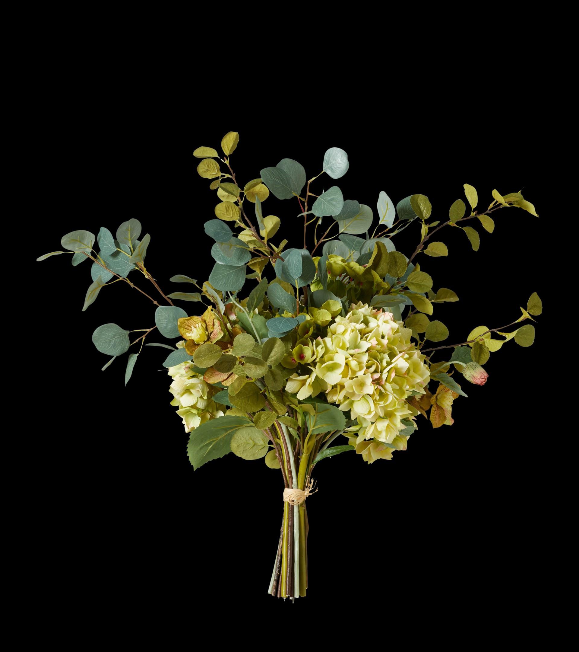 Faux Large Mixed Hydrangea Bunch - Multi | OKA UK