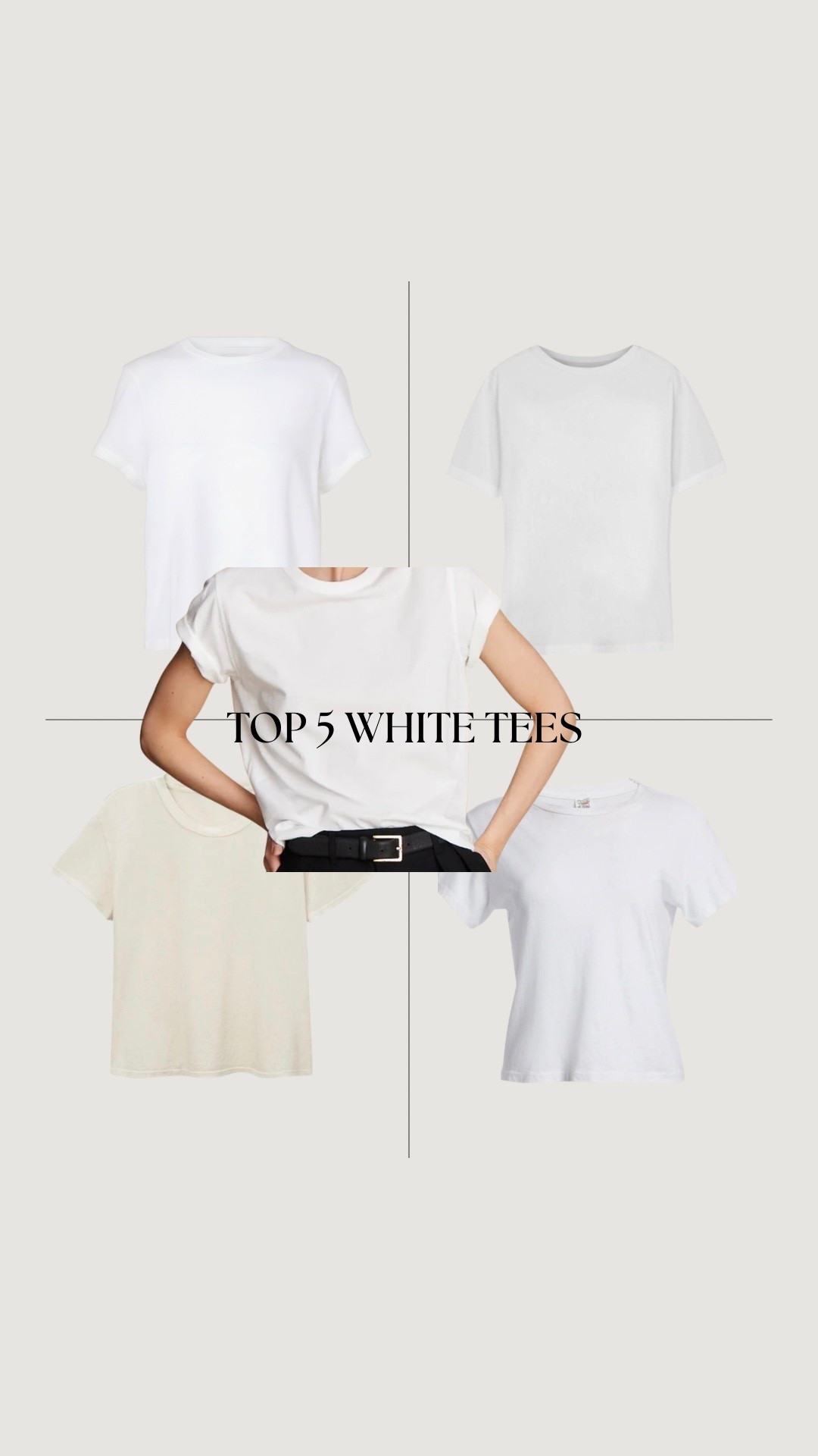 TOP 5 WHITE TEES

#LTKootd #LTKgrwm #LTKWorkwear
