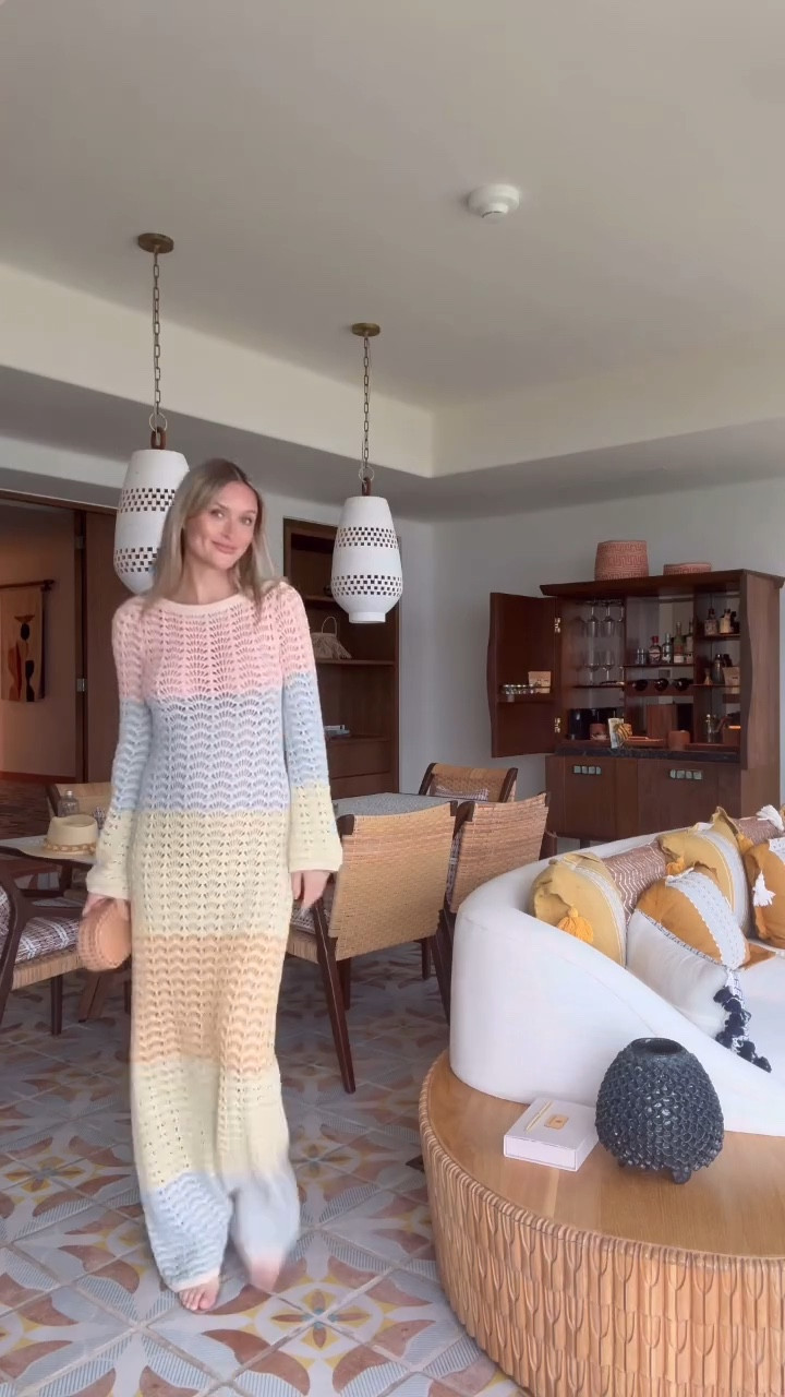 off to a little happy hour 🤍 love this multicolored dress for my mexico vacation!

#LTKootd #LTKSeasonal #LTKTravel